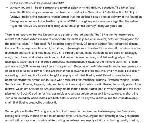 Solved Case Study 13.3 Boeing's 787 Dreamliner: Failure to | Chegg.com