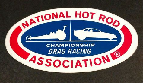 NATIONAL HOT ROD ASSOCIATION Drag Racing Championship NHRA Decal Sticker | Drag racing, Nhra ...