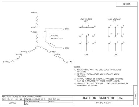 Baldor Three Phase Motor Wiring Diagram - Wiring Diagram