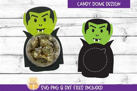 Vampire Candy Dome SVG Halloween Candy Paper Ornaments SVG - Etsy