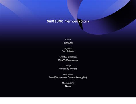 Samsung Member Stars on Behance