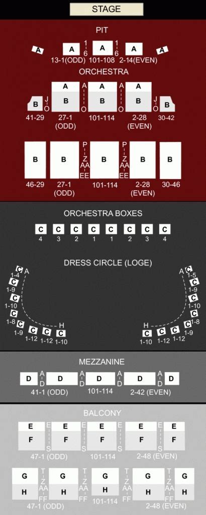 Wang Center Seating Chart