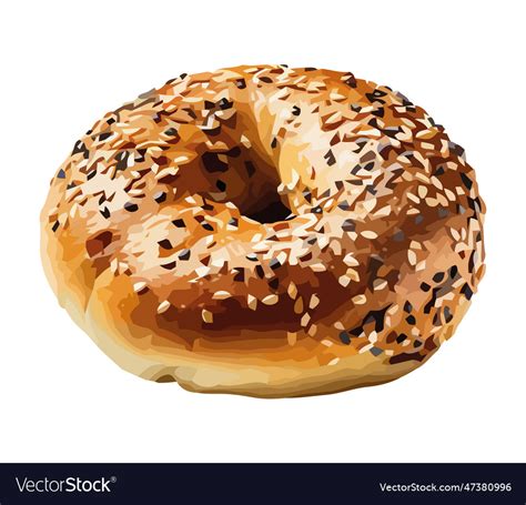 Baked donut sugar sprinkle sweet sprinkle Vector Image