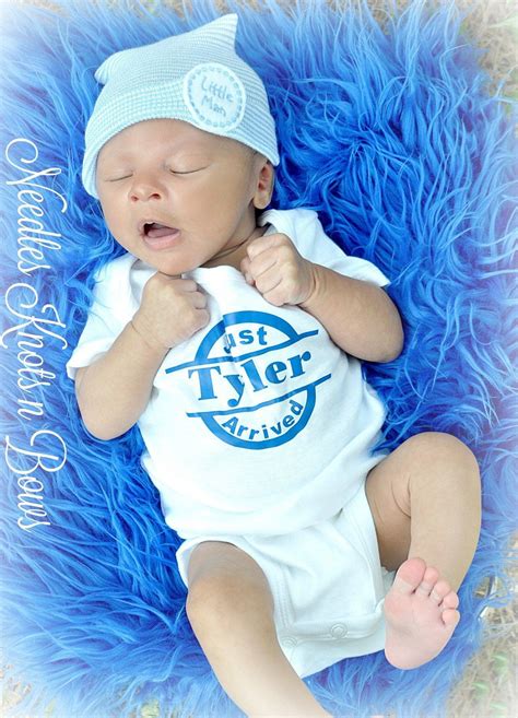 Newborn Baby Boys Arrival Onesie, Boys | Newborn boy onesie, Baby coming home outfit, Baby boy ...