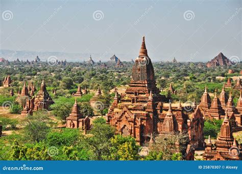 Temples of bagan, Burma stock image. Image of myanmar - 25870307