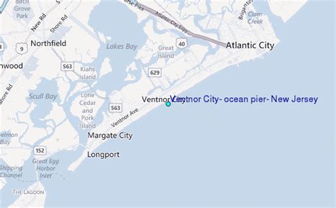 Ventnor City, ocean pier, New Jersey Tide Station Location Guide