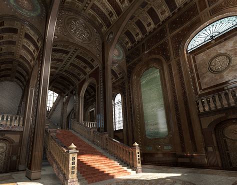 3D Conceptual Castle interiors Low Poly PBR PBR medieval