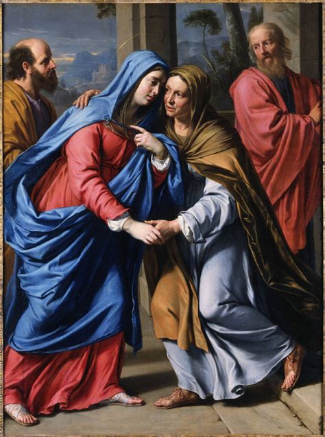 Visitation by De Champaigne Philippe (1643) - Public Domain Catholic ...