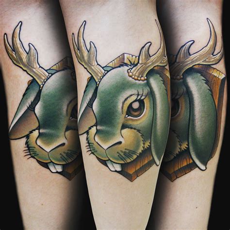 Jackalope Tattoo | Tattoos, Tattoo artists, Tattoo skin