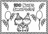 100th Day Coloring Pages sketch template