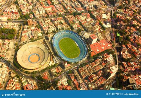 Cruz Azul Stadium And Plaza De Toros Editorial Photo | CartoonDealer.com #114377339