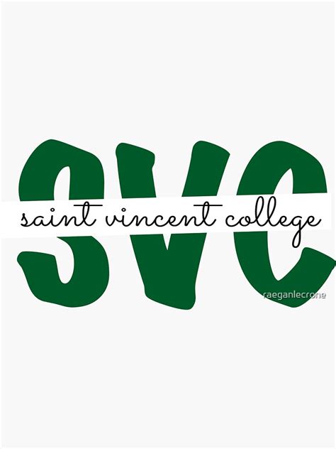 "Saint Vincent College " Sticker by raeganlecrone | Redbubble