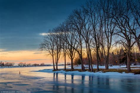 Winter Sunset Reflections (Montreal)