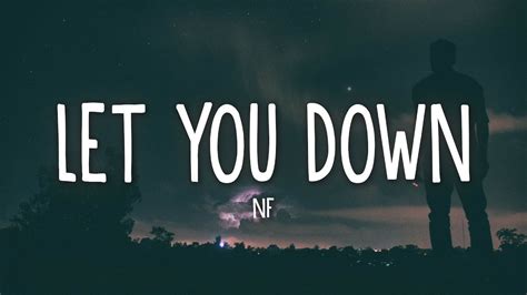 NF - Let You Down (Lyrics) - YouTube