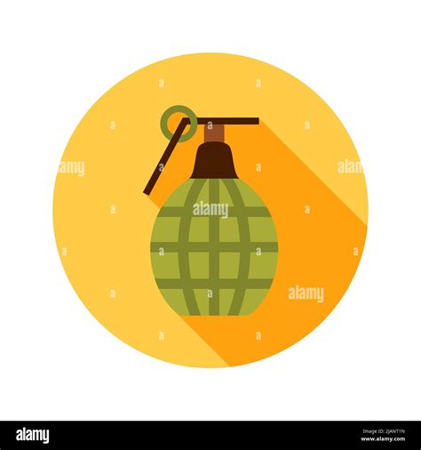 Grenade Circle Icon Stock Vector Image & Art - Alamy