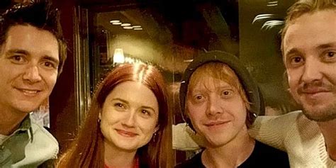 Tom Felton Hangs Out with The Weasleys in Harry Potter Reunion Photo