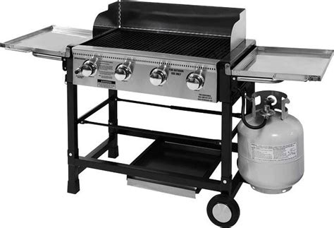 Brinkmann 4-Burner Grill...This lil baby folds up and is easily movable. $249 at most places...# ...