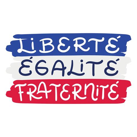 Liberte Egalite Fraternite Lettering. Vector art illustration 21671517 Vector Art at Vecteezy