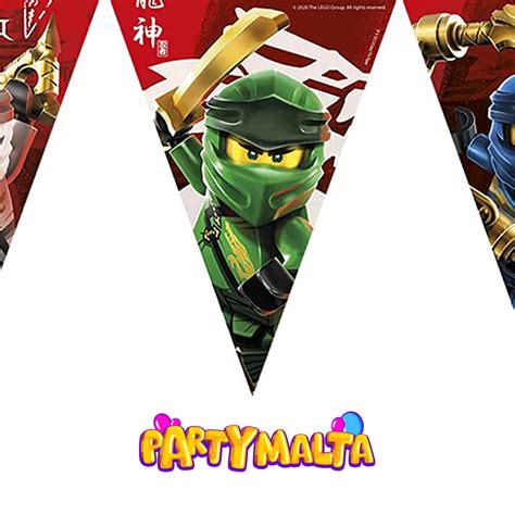 Lego Ninjago Paper Flag Banner – PartyMalta.com