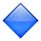 Large Blue Diamond Emoji - Copy & Paste - EmojiBase!