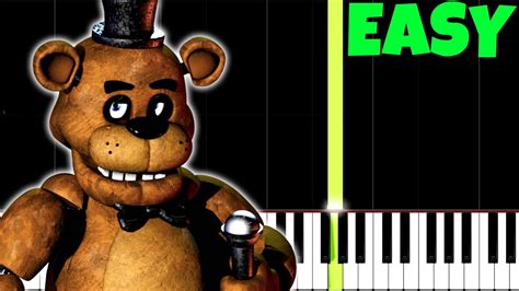 Five Night's At Freddy's Theme Song [Easy Piano Tutorial] (Synthesia/Sheet Music) - YouTube