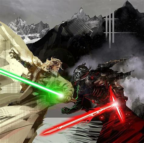 Luke Skywalker Vs Kylo Ren Star Wars Wallpaper, Star Wars Artwork, Star Wars Fan Art, Vader Star ...