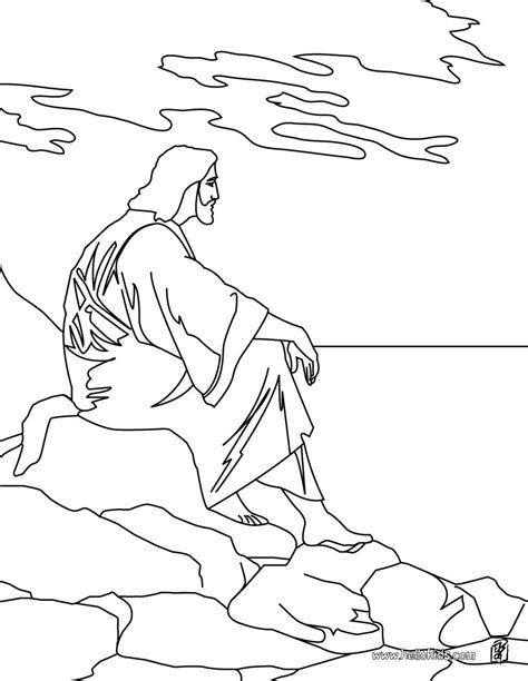 Jesus and the mount of olives coloring pages - Hellokids.com