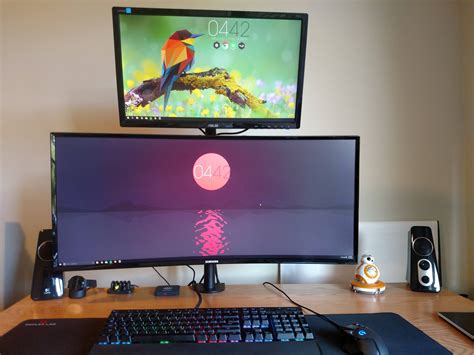 My Stacked Monitor Setup : ultrawidemasterrace