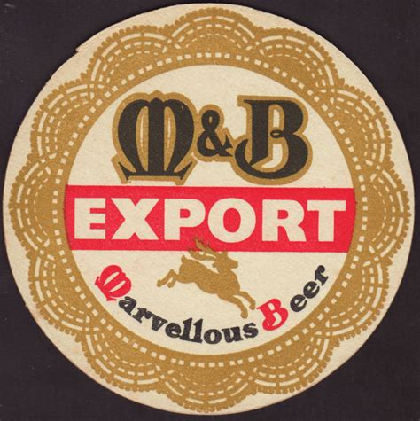 Beer coaster - Coaster number 6-1 | Brewery Mitchell & Butlers (M & B) :: City - Birmingham ...