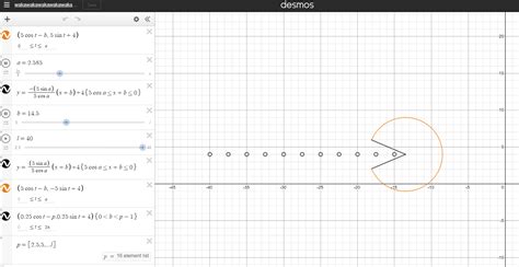 Hey, Here's Pacman (animated) : r/desmos