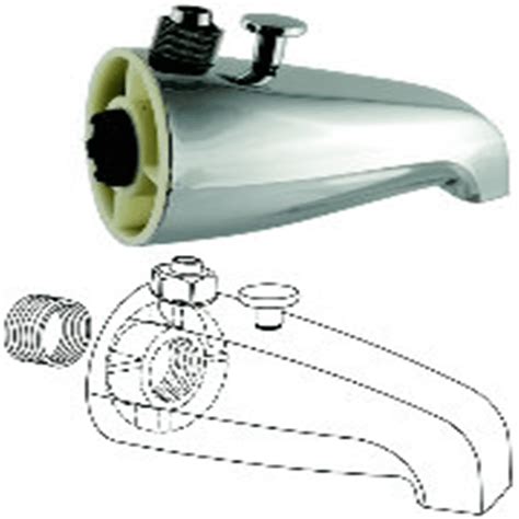 Universal Faucet Parts 46005 Diverter Tub Spout