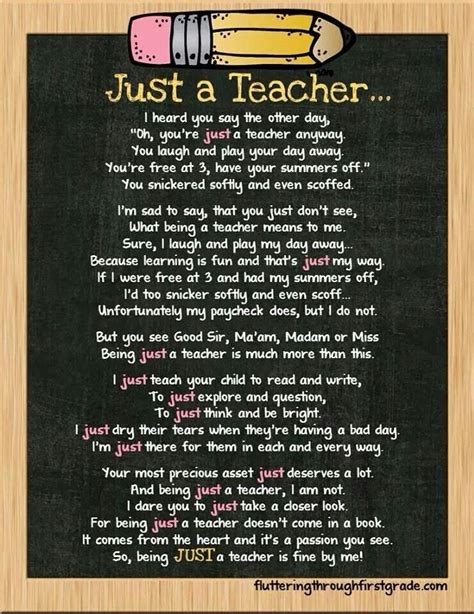 Pin by Crystal Vincent Bradley on Teaching Quotes | Teacher inspiration, Teacher poems, Teaching ...