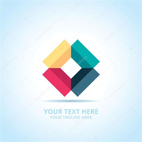 Abstract Creative Box logo, design concept, emblem, icon, flat logotype element for template ...