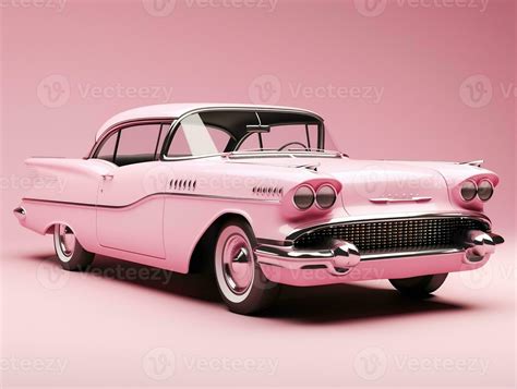 Classic car pink wallpaper generative ai 27212798 Stock Photo at Vecteezy