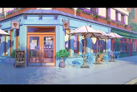 Cosy Bear Café, Goliat Gashi on ArtStation at https://www.artstation ...