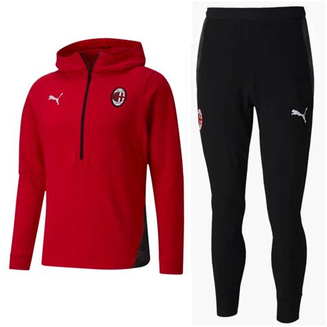 AC Milan Casual hooded presentation Soccer tracksuit 2020/21 - Puma ...