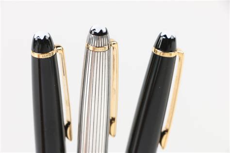 Montblanc Meisterstück Ballpoint Pens featuring Sterling Silver and Coach Case | EBTH