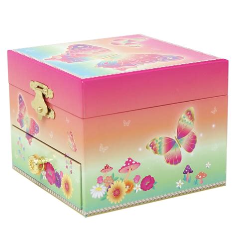 Rainbow Butterfly Small Musical Box | The Music Box Company