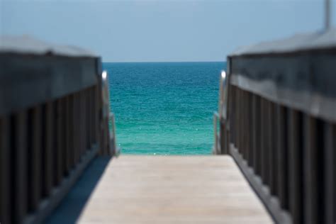 Ocean View From Pier Free Stock Photo - Public Domain Pictures