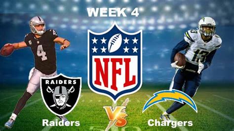 Las Vegas Raiders Vs Los Angeles Chargers Live Stream: Monday, 4 ...