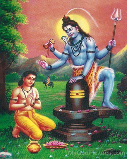 Markandeya Workship Lord Shiva - God Pictures