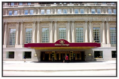 Hilton Chicago [Stevens Hotel] ~ Chicago IL ~ Portico | Flickr