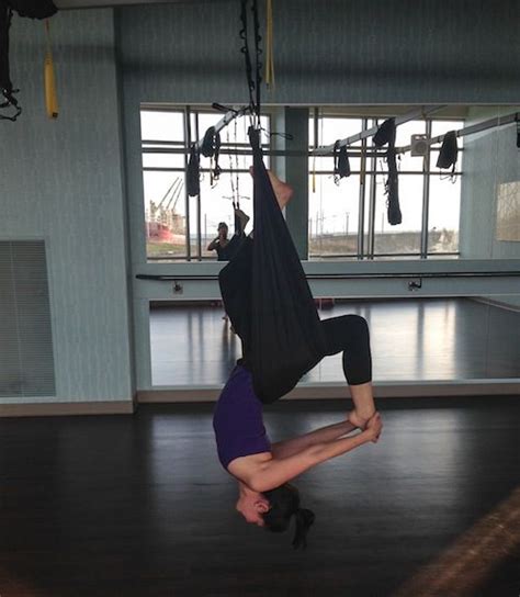 Trying out Aerial Yoga #yoga #inversions #fitness | Aerial yoga, Aerial ...