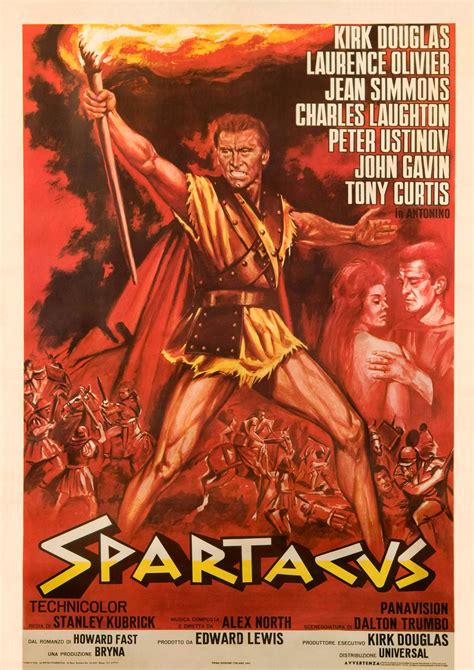 'Spartacus' (1960) | Spartacus movie, Movie posters, Kirk douglas