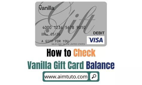 How To Check Your Vanilla Gift Card Balance: A Step-by-Step Guide