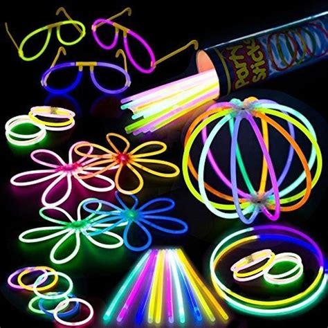 100 Glow Stick Party Pack - 100 Mixed Color 8" Premium Glowsticks With Connec.. | Glow stick ...