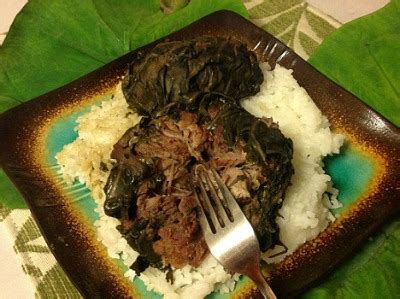 Lau Lau Pork and Beef Crock Pot - Horn Wormithe