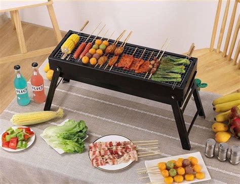 Bếp Nướng Than Hoa BBQ Loại Dài