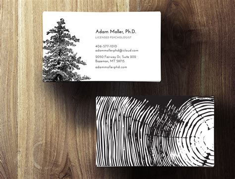 Cedar Tree Business Cards - :: Flora Fauna Designs