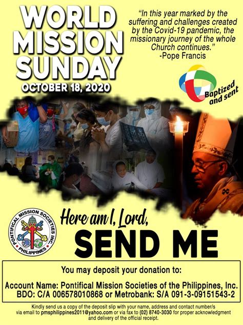 WORLD MISSION SUNDAY – Pontifical Mission Society Philippines